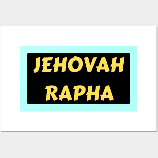 Jehovah Rapha | Christian Typography Wall Art by All Things Gospel